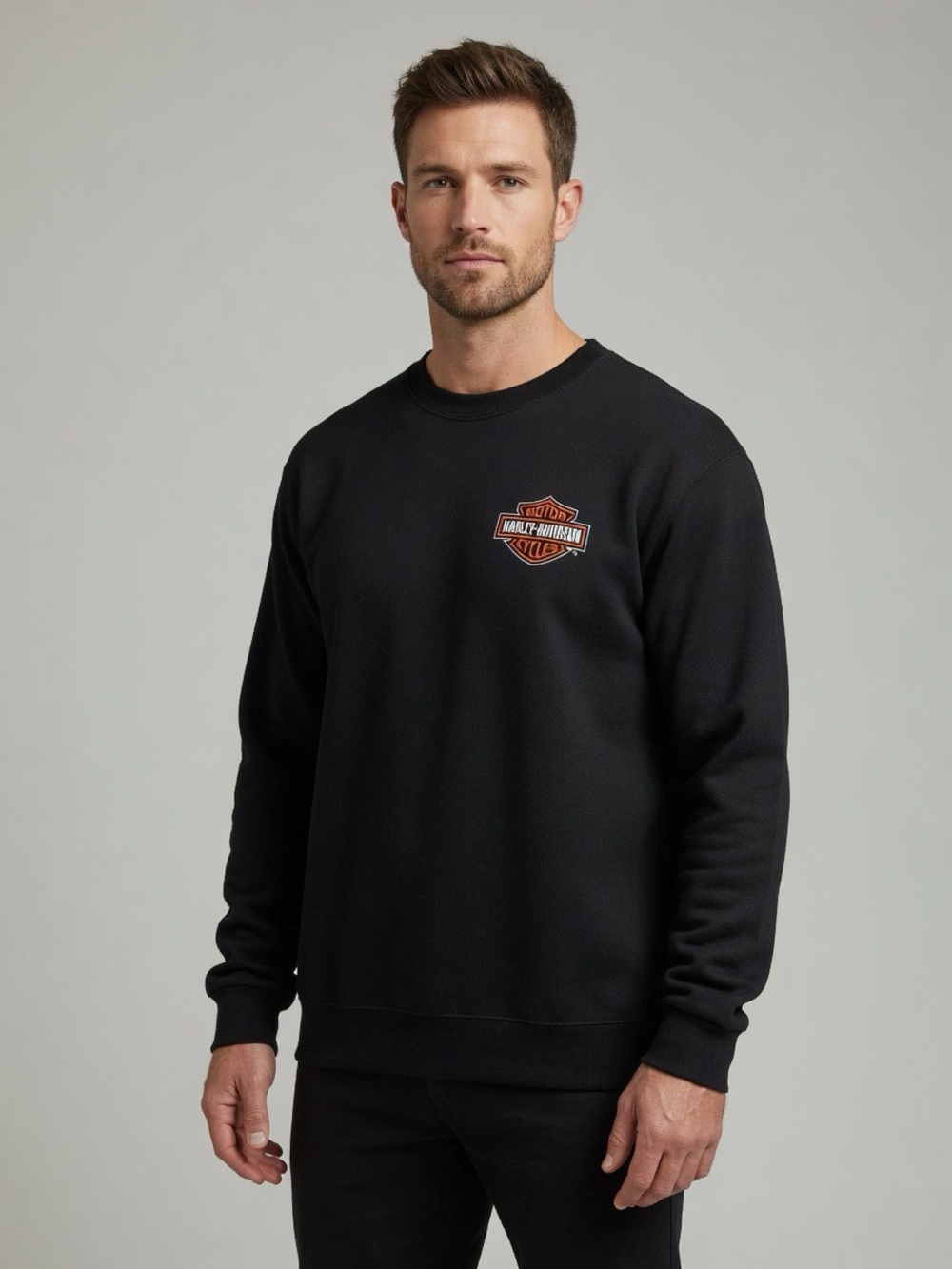 Harley-Davidson Smoky Mountain Sweatshirt Men’s Large NWT Black Embroidered
